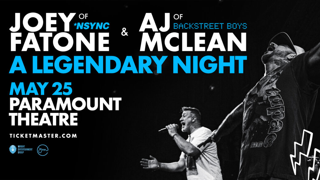Joey Fatone and AJ McLean at Paramount Theatre - KOSI 101.1