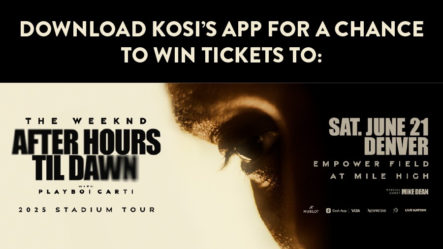 Download the KOSI 101.1 app for your chance to win tickets to The ...